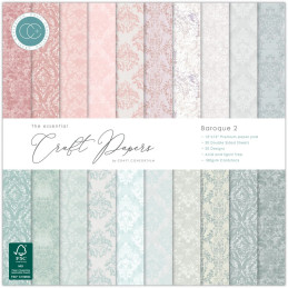 Craft Consortium - Papirblok 30x30 - Baroque 2 - CCEPAD039