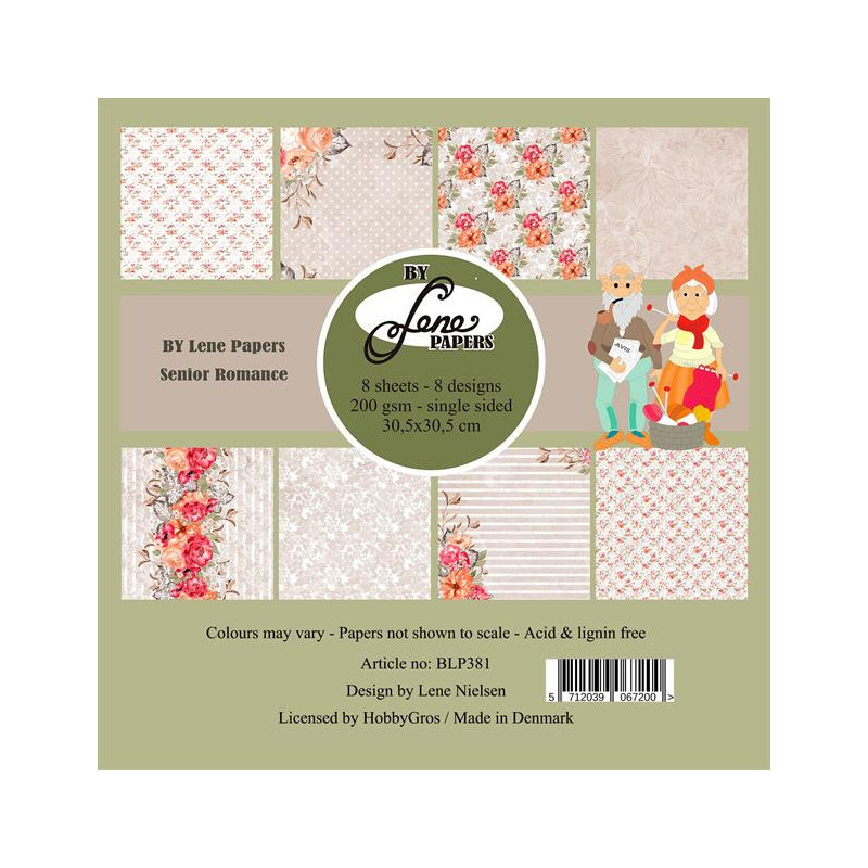 By Lene - Papirpakke 30x30 - Senior Romance - BLP381