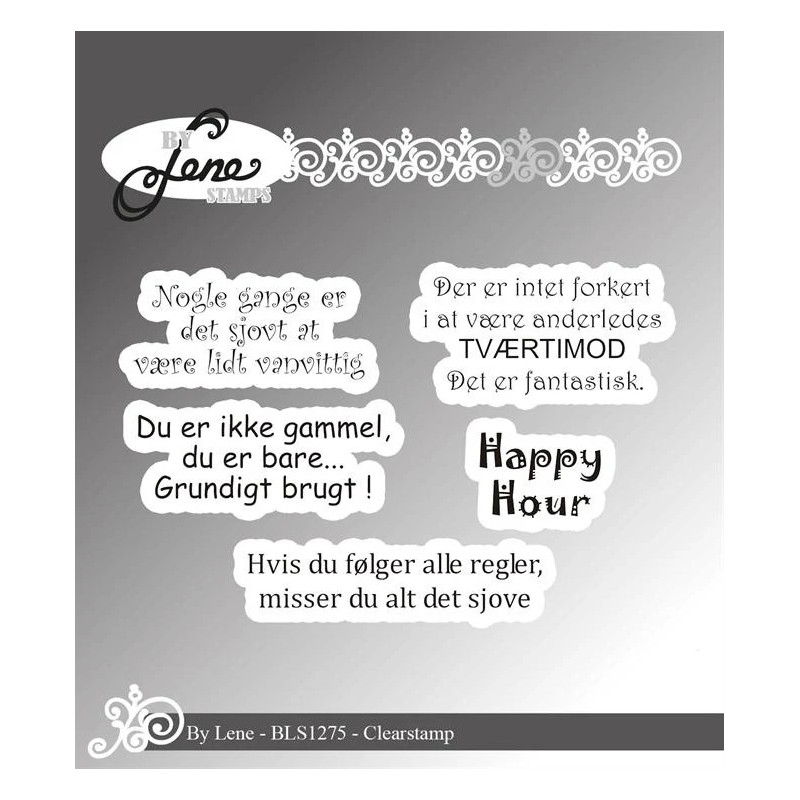 By Lene - Stempel - Danske Tekster - BLS1275