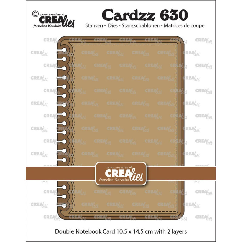 CREAlies - Cardzz - Double Card Notebook With Rounded Corners - CLCZ630