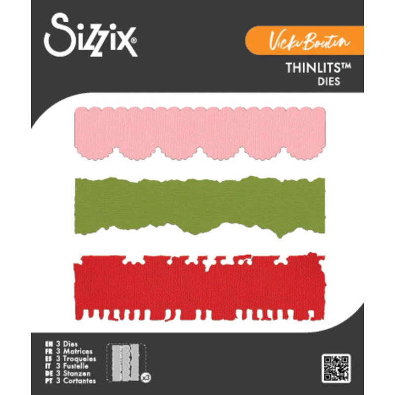 Sizzix - Vicki Boutin - Thinlits Die - Double Edgers - 667072