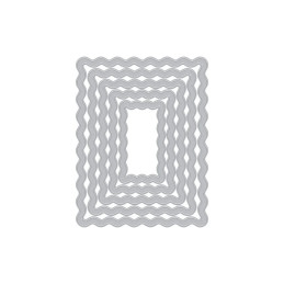 Hero Arts - You've Got A Friend - Squiggly Rectangle Frames - DF278