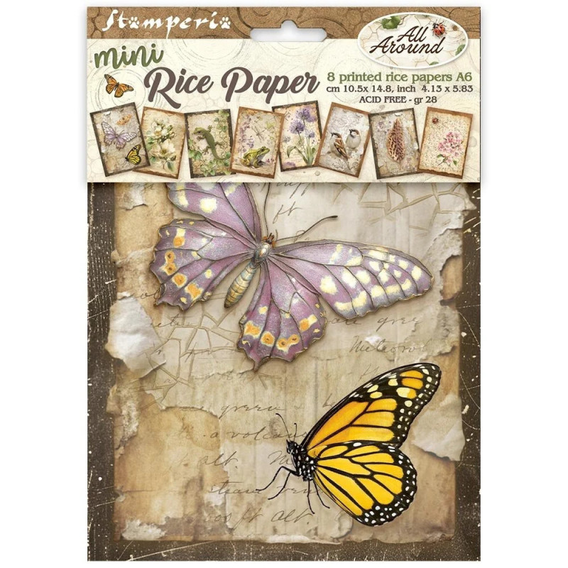 Stamperia - Mini Rice Paper A6 - All Around - DFSA6X06