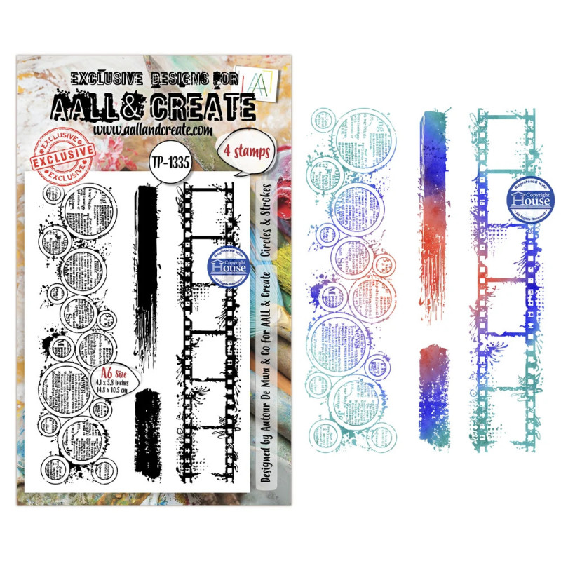 AALL And Create - Stamp Set A6 - Through The Lens - Circles & Strokes - AALL-TP-1335