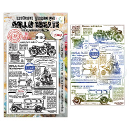 AALL And Create - Stamp Set A6 - Geometric Gazette - Global Gazette - AALL-TP-1343