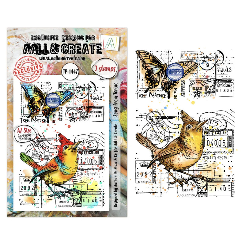AALL And Create - Stamp Set A7 - Dispatch Transit - Song From Torino - AALL-TP-1447