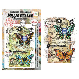 AALL And Create - Stamp Set A7 - Dispatch Transit - Chrono-Stamped Tag - AALL-TP-1448