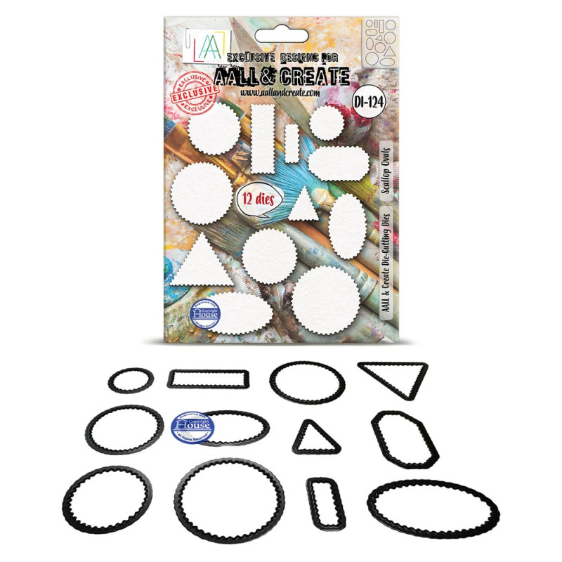 AALL And Create - Geary Cutouts - Scallop Ovals - AALL-DI-124