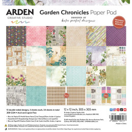 Arden Creative Studio - Papirblok 30x30 - Garden Chronicles
