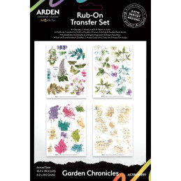Arden Creative Studio - Rub-On Transfer Set - Garden Chronicles