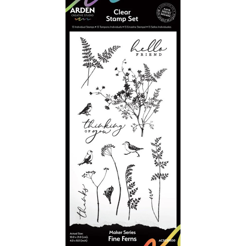 Arden Creative Studio - Clear Stamp - Maker Series - Fine Ferns