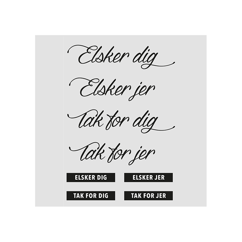Design5 - Stempel - Elsker Dig - D500246C