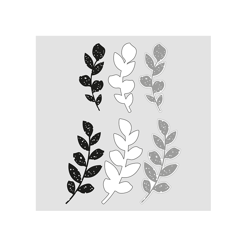 Design5 - Stempel - Effekt Bladgrene - D500247C