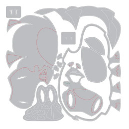 Sizzix - Tim Holtz - Thinlits Die - Mini Bernice - 667222