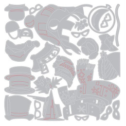 Sizzix - Tim Holtz - Thinlits Die - Small Accessories - 667220
