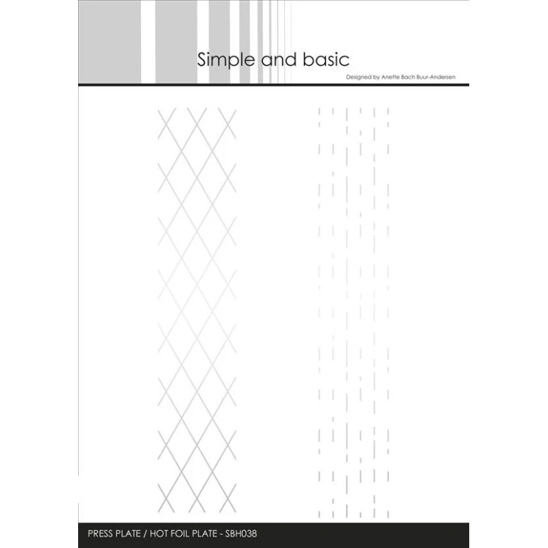 Simple And Basic - Press Plate/Hot Foil Plate - Background Strips