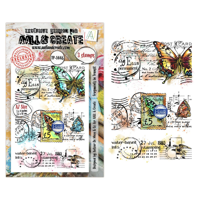 AALL And Create - Stamp Set A7 - Dispatch Transit - Fragments In Transit - AALL-TP-1446