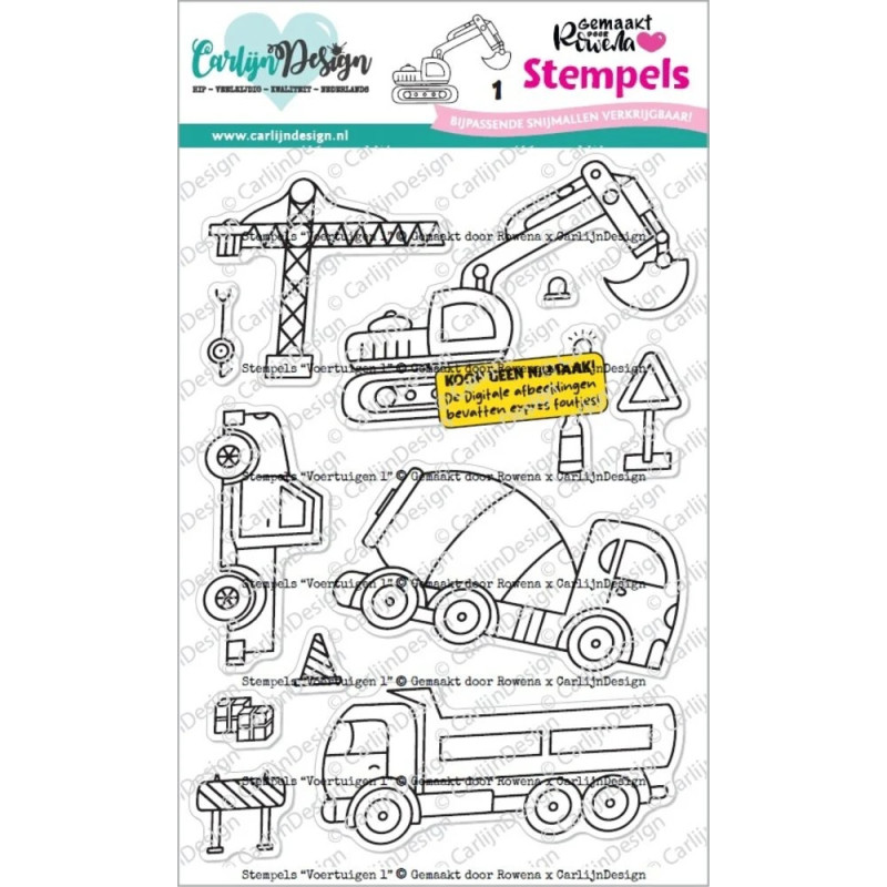 CarlijnDesign - Clear Stamp - Vehicles 1 - CDST-0175