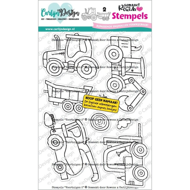 CarlijnDesign - Clear Stamp - Vehicles 2 - CDST-0176