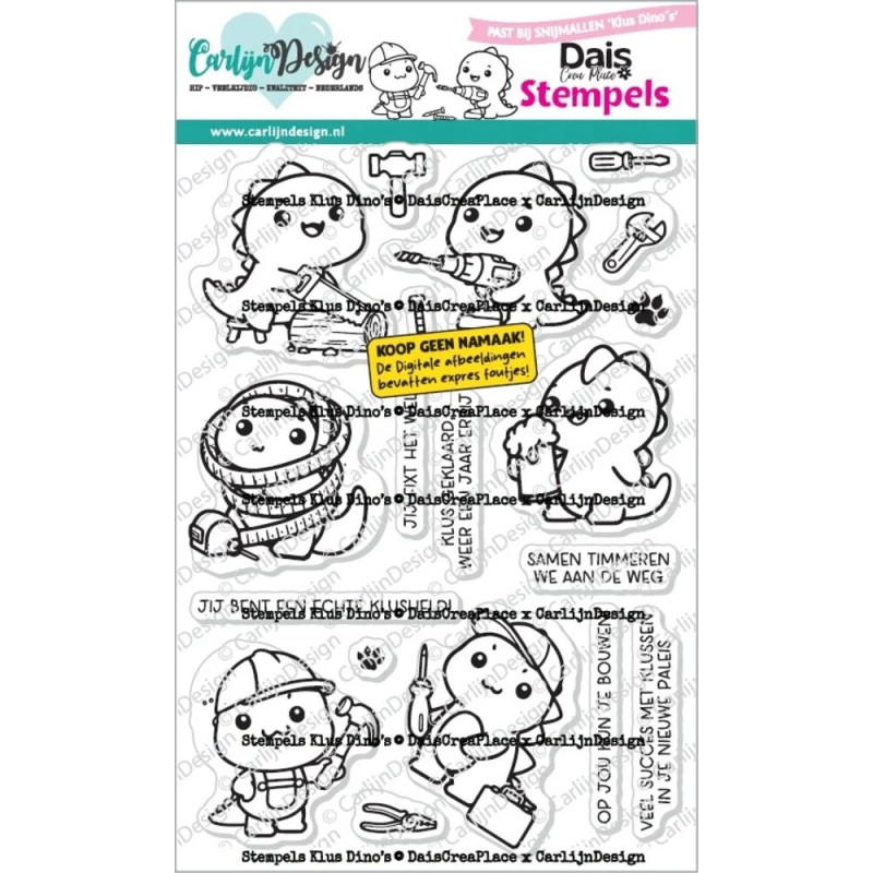 CarlijnDesign - Clear Stamp - Dinosaurs - CDST-0177