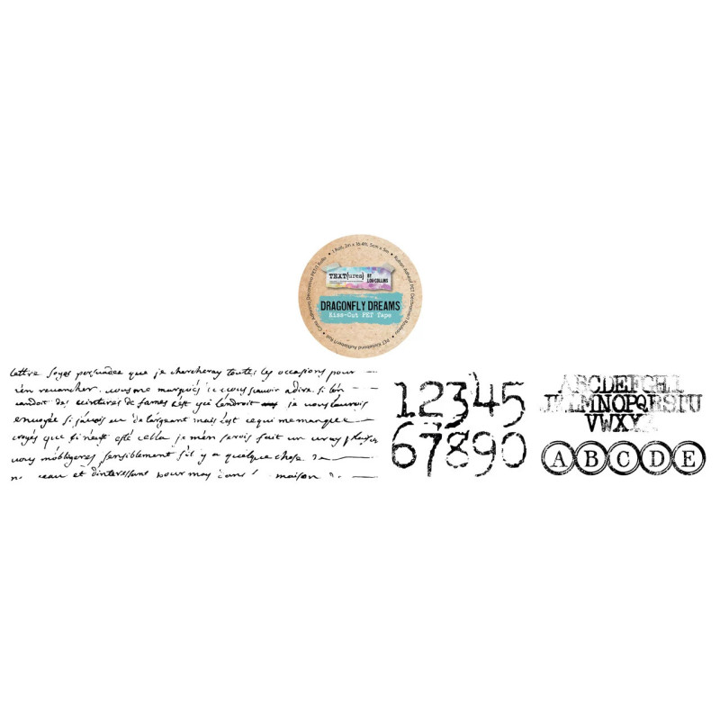 TEXT(ures) - Kiss-Cut PET Tape - Dragonfly Dreams - TEXCT0001