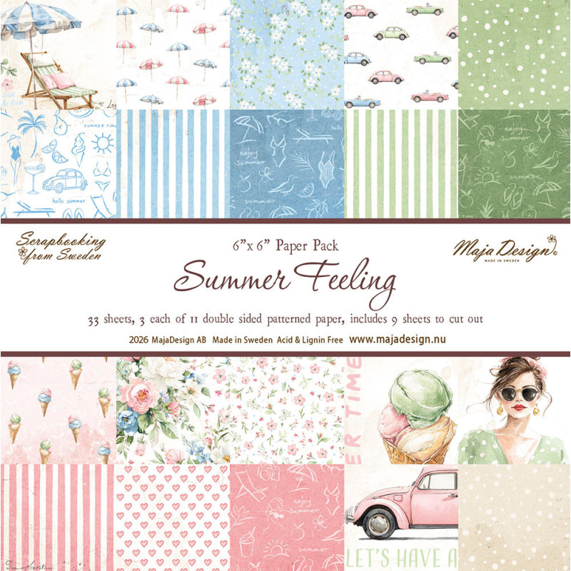 Maja Design - Papirpakke 15x15 - Summer Feeling