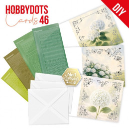 Dot And Do Cards 46 - White Hydrangea