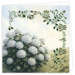 Dot And Do Cards 46 - White Hydrangea