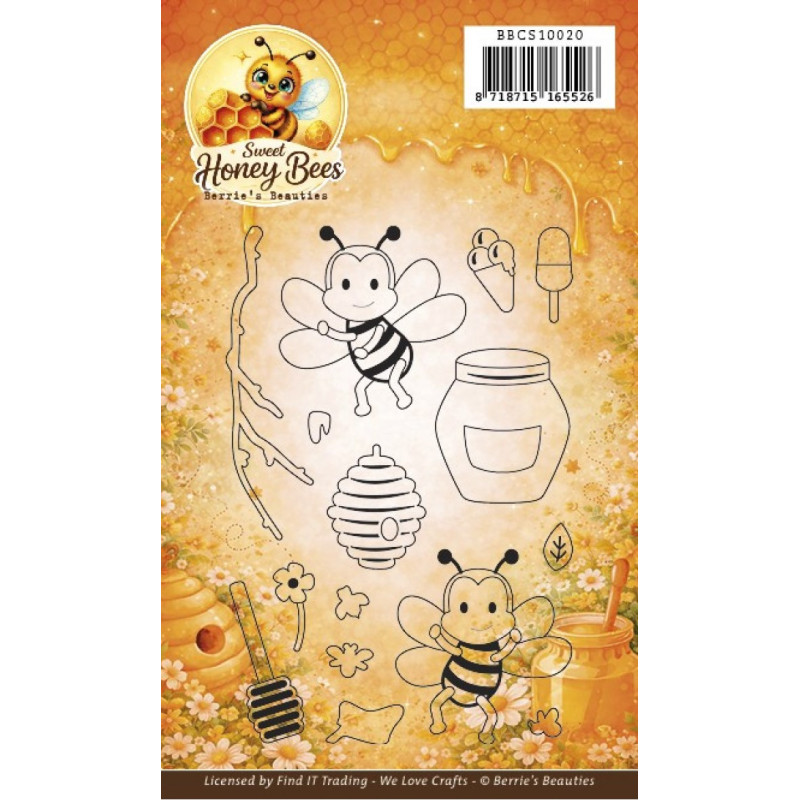 Berries Beauties - Clear Stamp - Sweet Honey Bees - BBCS10020