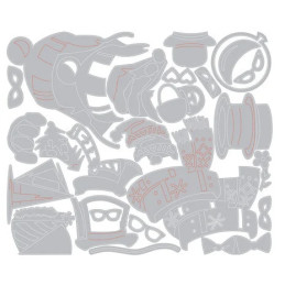 Sizzix - Tim Holtz - Thinlits Die - Large Accessories - 667219