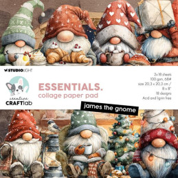 Studio Light - Paper Pad 20x20cm - James The Gnome - CCL-ES-CPP495
