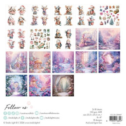Studio Light - Paper Pad 20x20cm - Candy Christmas - CCL-ES-CPP497