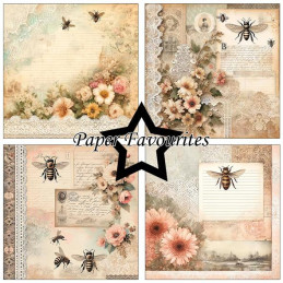Paper Favourites - Papirpakke 15x15 - Bumble Blooms - PF584