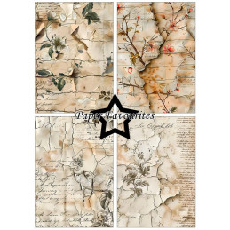 Paper Favourites - Papirpakke A5 - Old Paper - PFA226