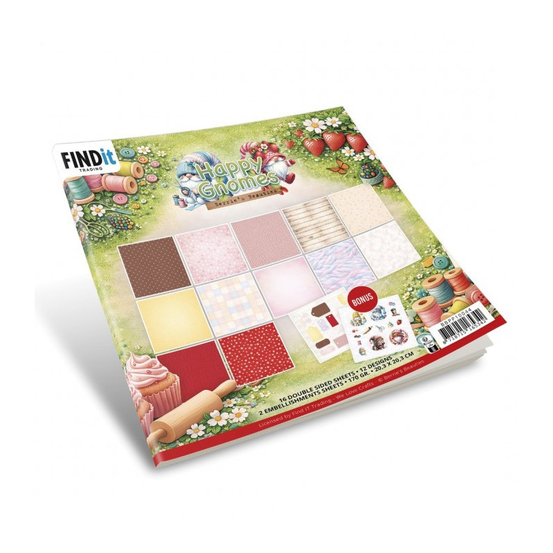 Berries Beauties - Papirblok - Happy Gnomes - BBPP10044