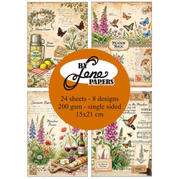 By Lene - Papirpakke A5 - Grandma's Summer - BLP276