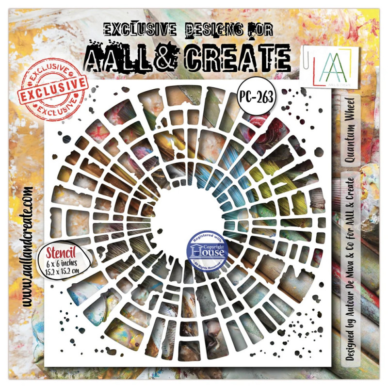 AALL And Create - Stencil - Steamheart Field - Bubble Field - AALL-PC-263