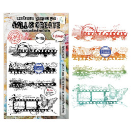 AALL And Create - Stamp Set A6 - Through The Lens - Torn Prints - AALL-TP-1336