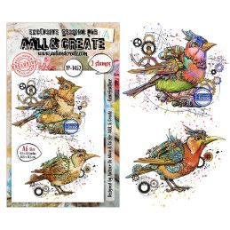 AALL And Create - Stamp Set A6 - Gearlight Core - Gearfeather - AALL-TP-1452