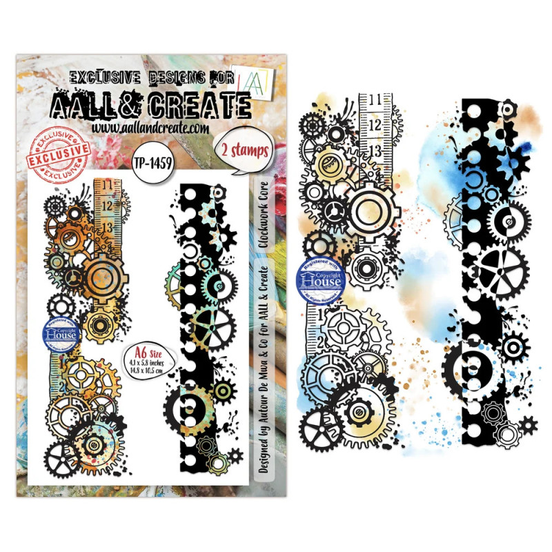AALL And Create - Stamp Set A6 - Gearlight Core - Clockwork Core - AALL-TP-1459