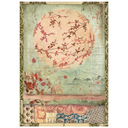 Stamperia - Mini Rice Paper A6 - Oriental Garden - DFSA6X08