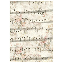 Stamperia - Rice Paper Backgrounds A6 - Symphony - DFSAK6055