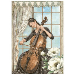 Stamperia - Mini Rice Paper A6 - Symphony - DFSA6X07