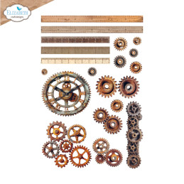 Elizabeth Craft Designs - Art Journal Specials - Rub Ons - Layers Of Time