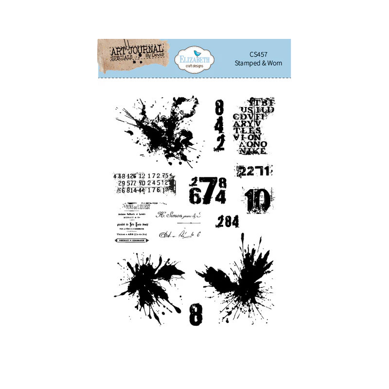 Elizabeth Craft Designs - Stamps - Art Journal Specials - Stamped & Worn