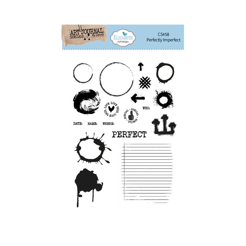 Elizabeth Craft Designs - Stamps - Art Journal Specials - Perfectly Imperfect