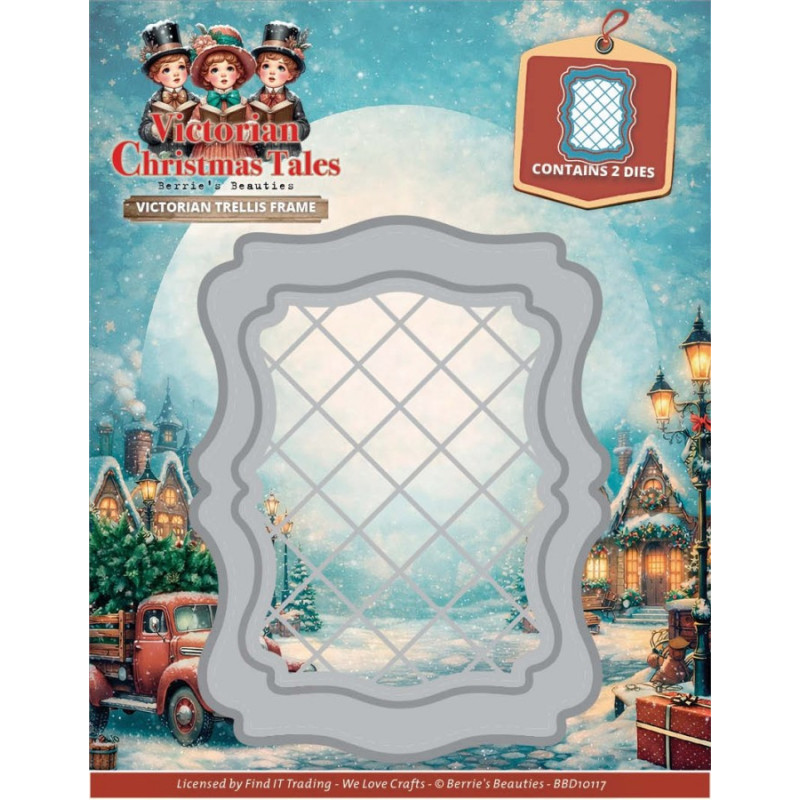 Berries Beauties - Victorian Christmas Tales - Victorian Trellis Frame - BBD10117