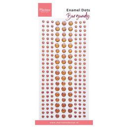 Marianne Design - Enamel Dots - Burgundy