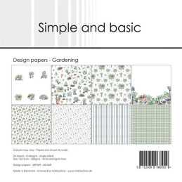 Simple And Basic - Papirpakke 15x15 - Gardening - SBP569