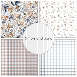 Simple And Basic - Papirpakke 30.5x30.5 - Dried Flowers And More - SBP770